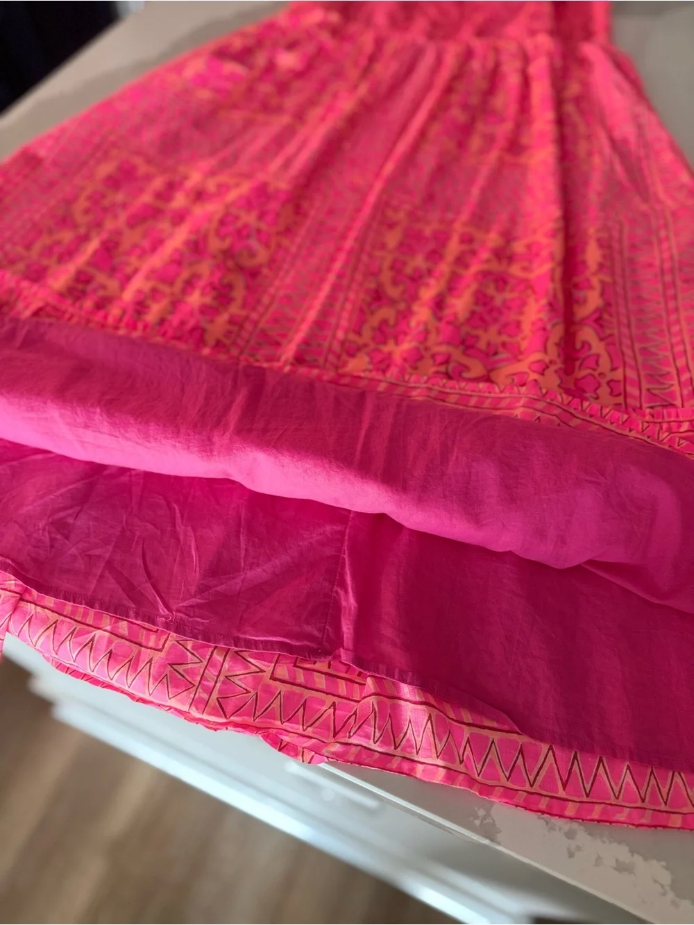 Vineyard Vines | Neon Tortola Smocked Midi Dress